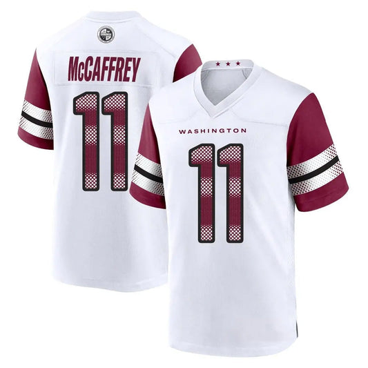 W.Commanders #11 Luke McCaffrey Player White Home Game Football Jerseys