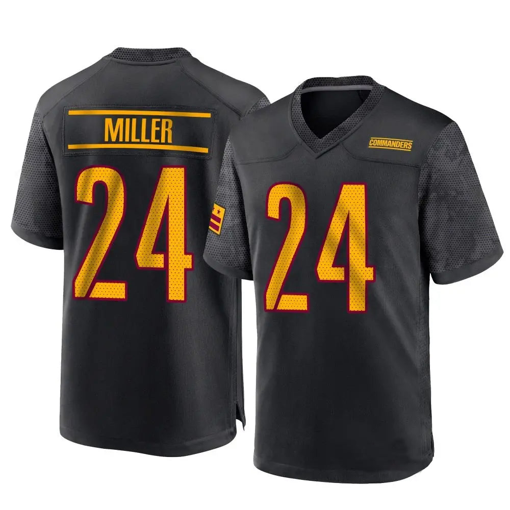 W.Commanders #24 Von Miller Player Black Home Game Football Jerseys