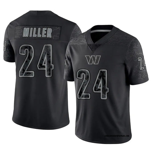 W.Commanders #24 Von Miller Player Black RFLCTV Limited Football Jerseys