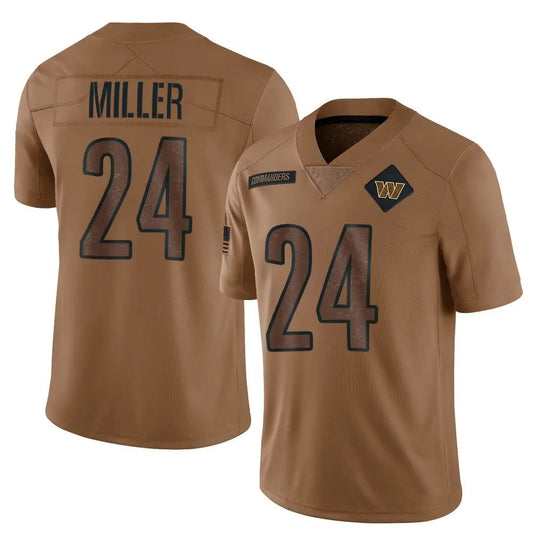 W.Commanders #24 Von Miller Player Brown Salute To Service Limited Football Jerseys