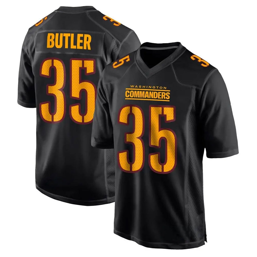 W.Commanders #35 Percy Butler Player Black Fashion Football Jerseys
