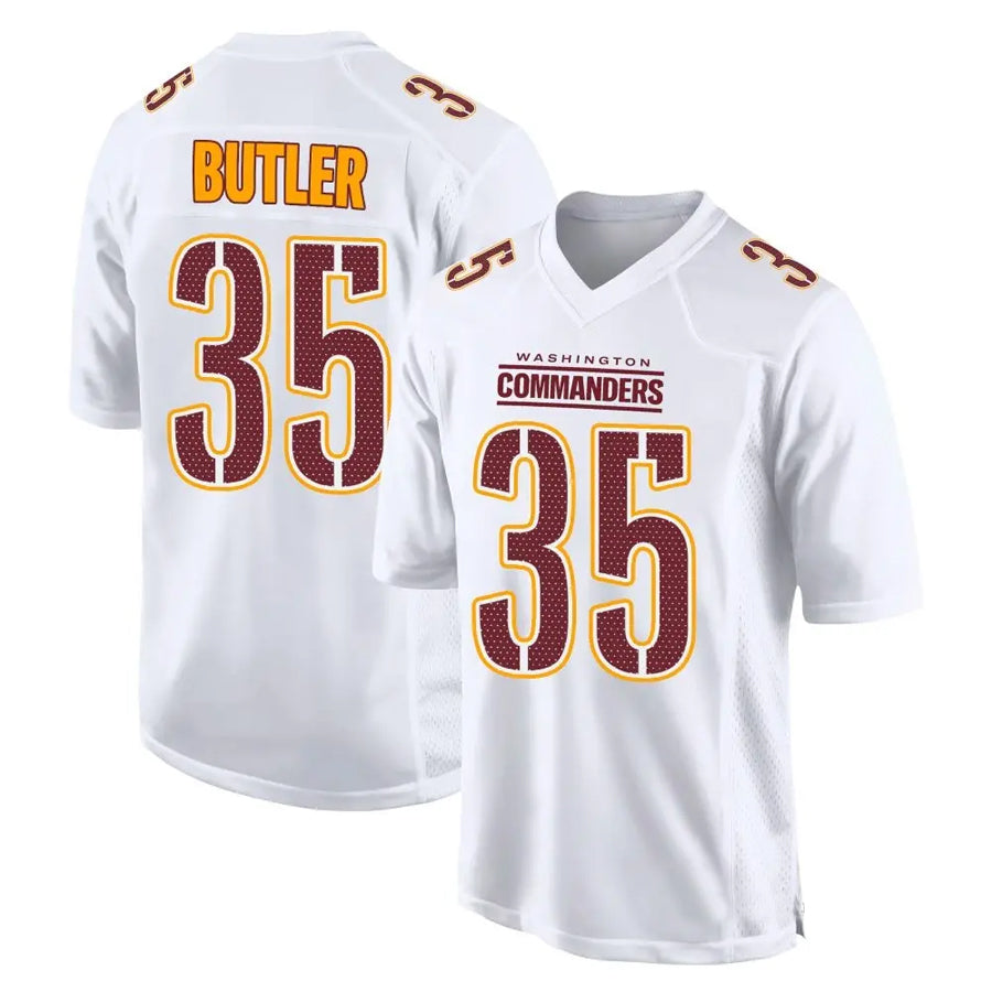 W.Commanders #35 Percy Butler Player White Tundra Fashion Game Football Jerseys