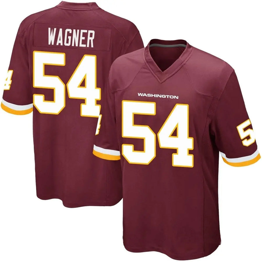 W.Commanders #54 Bobby Wagner Player Burgundy Game Football Jerseys