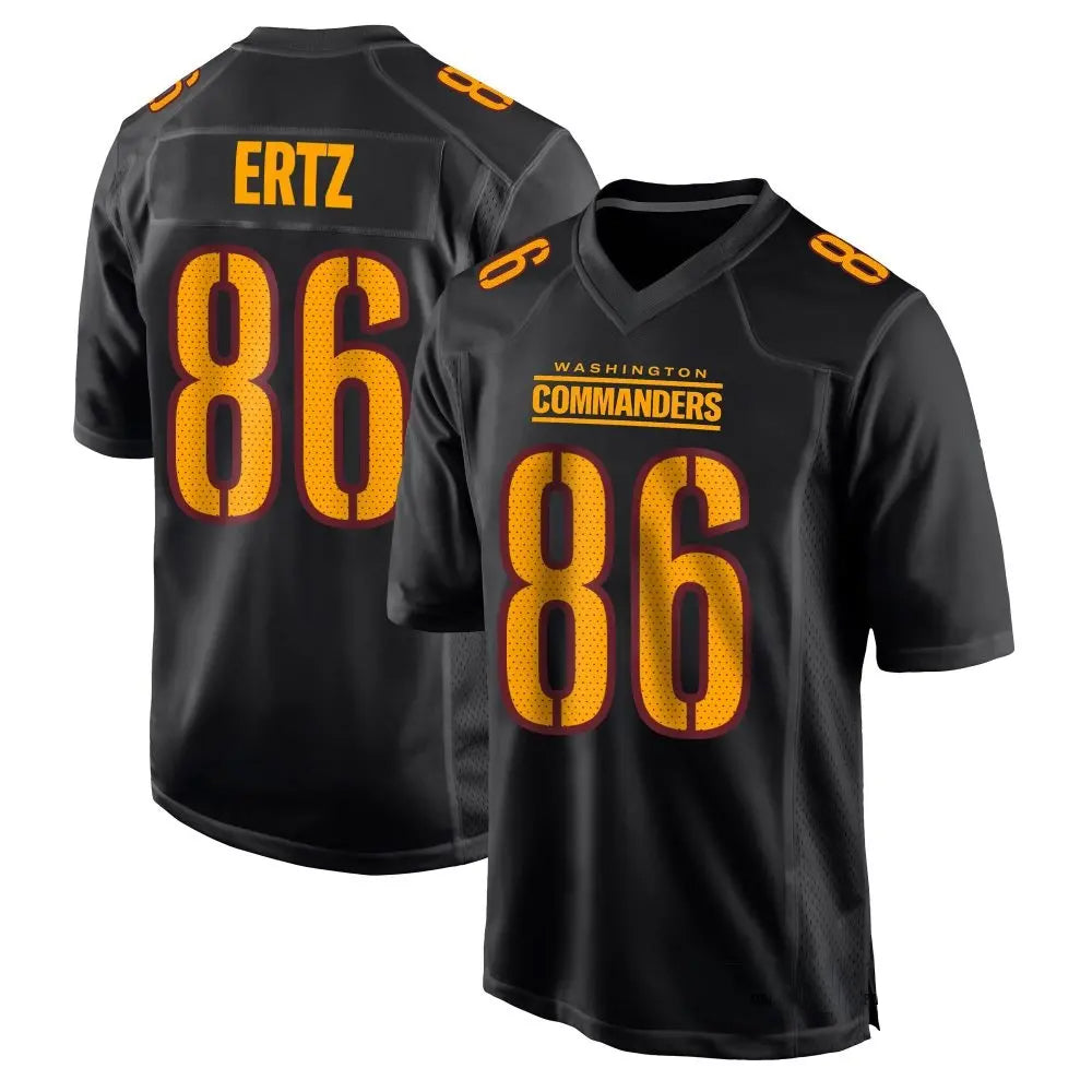 W.Commanders #86 Zach Ertz Player Black Home Game Football Jerseys