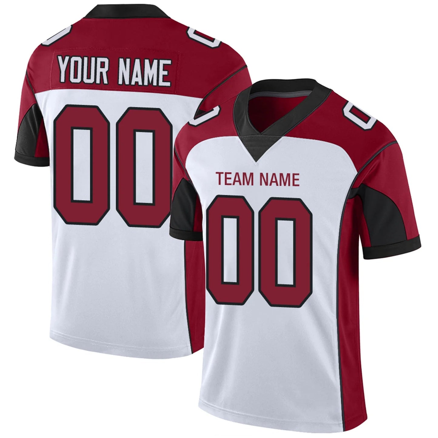 Custom A.Cardinals White Personalized Design Football Jerseys