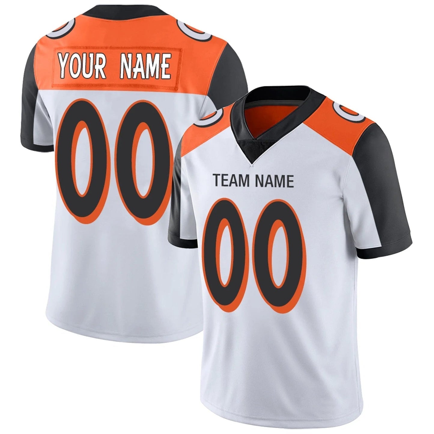 Custom C.Bengals White Personalized Design Football Jerseys