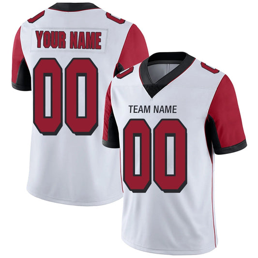 Custom A.Falcons White Personalized Design Football Jerseys