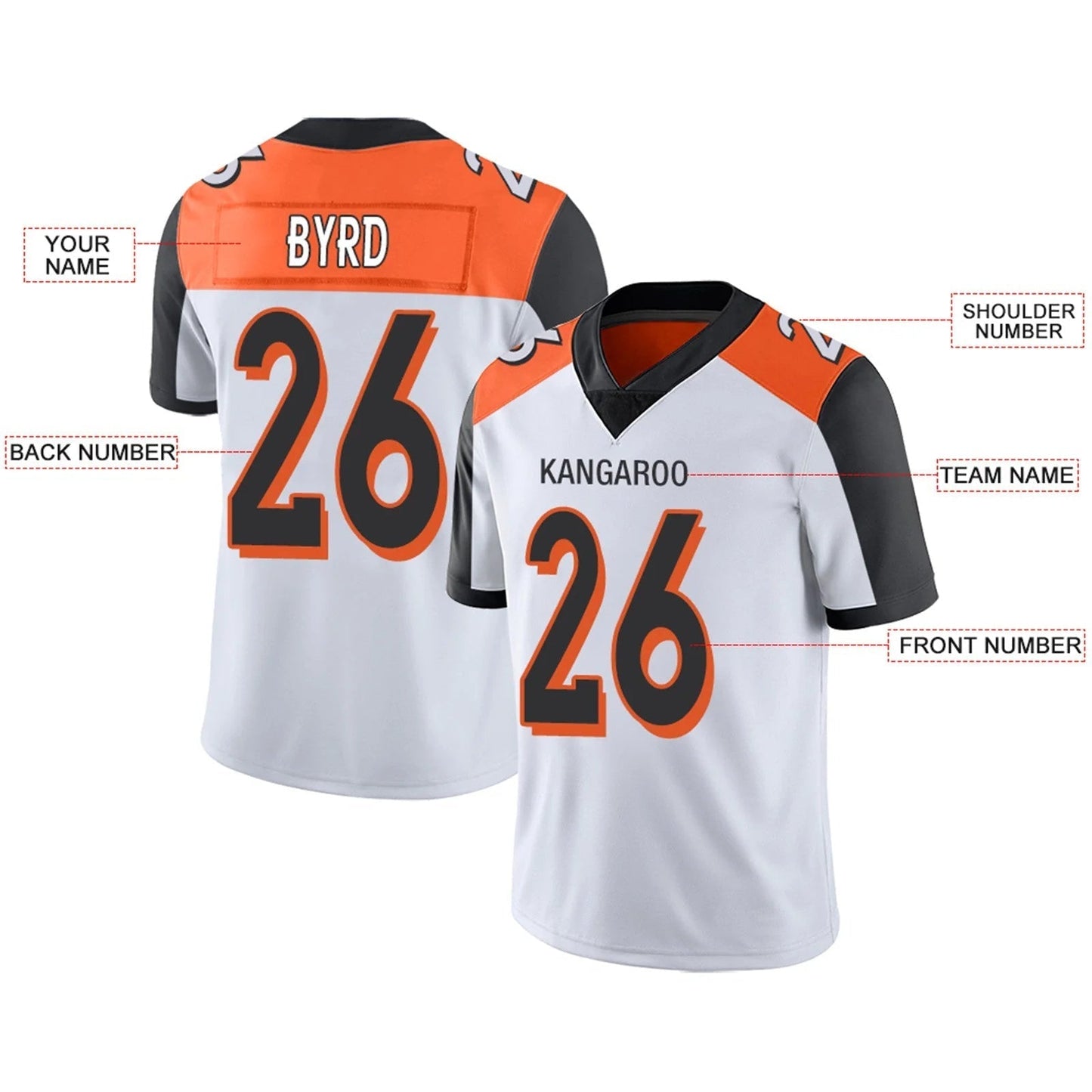 Custom C.Bengals White Personalized Design Football Jerseys