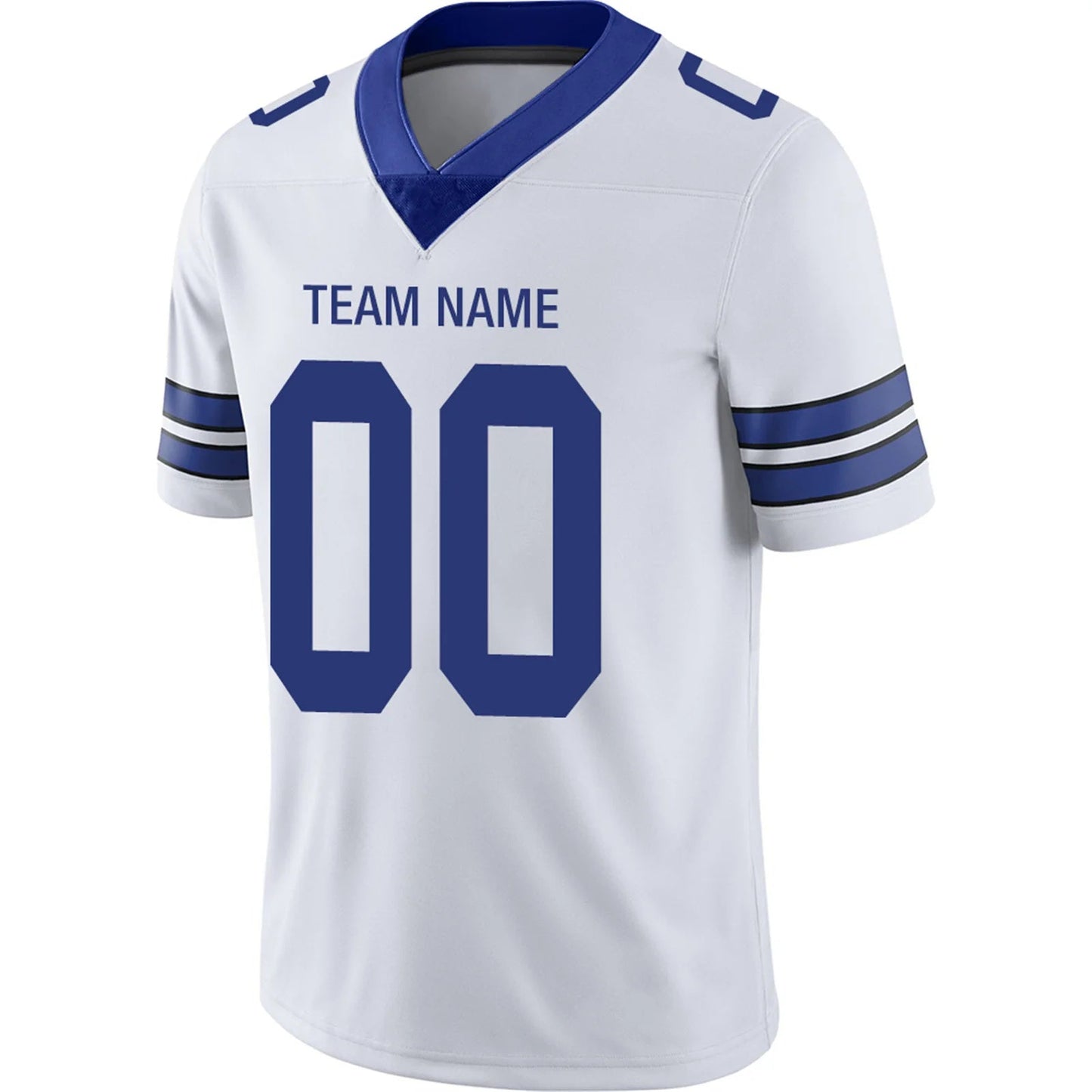 Custom D.Cowboys White Personalized Design Football Jerseys