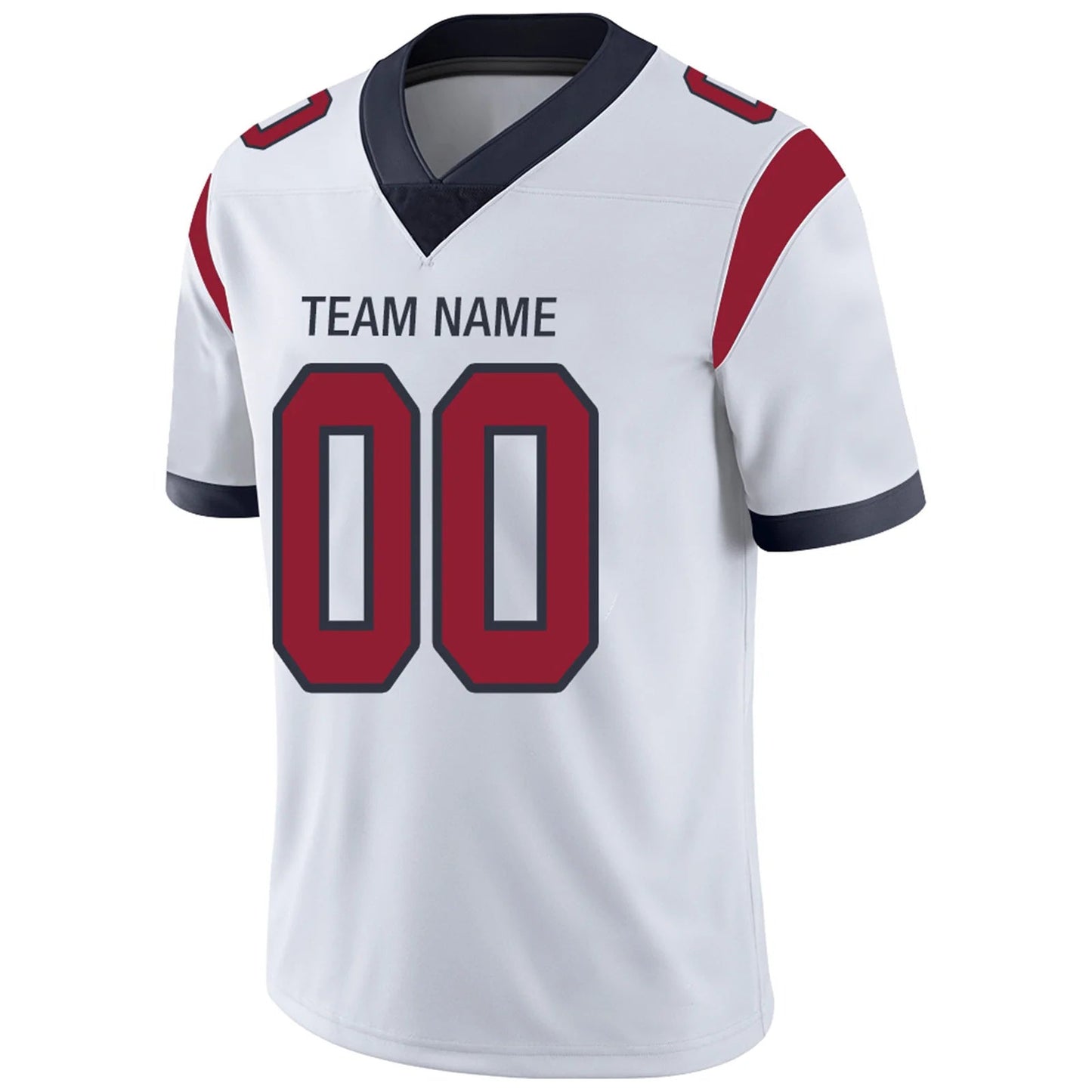 Custom H.Texans White Personalized Design Football Jerseys