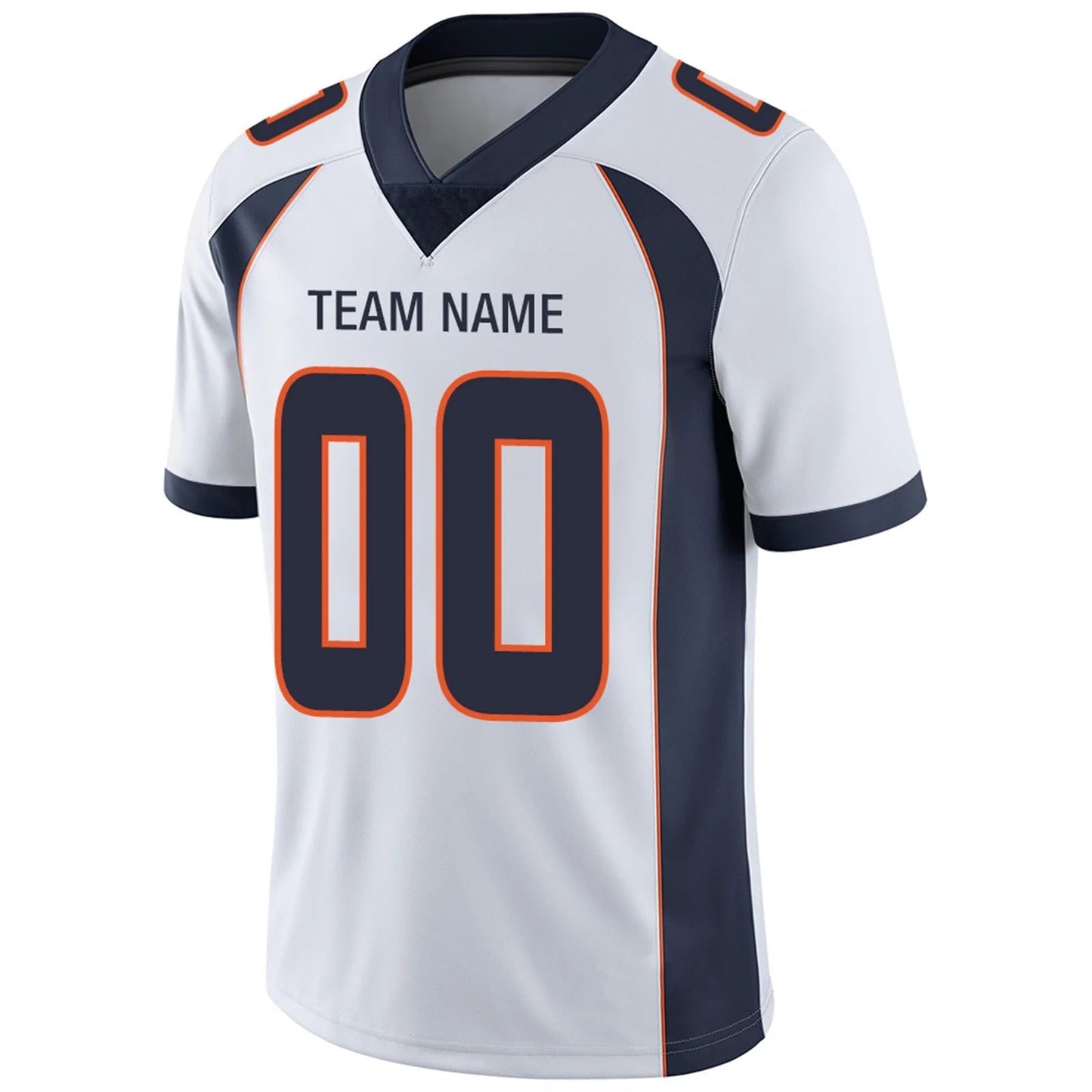 Custom D.Broncos White Personalized Design Football Jerseys