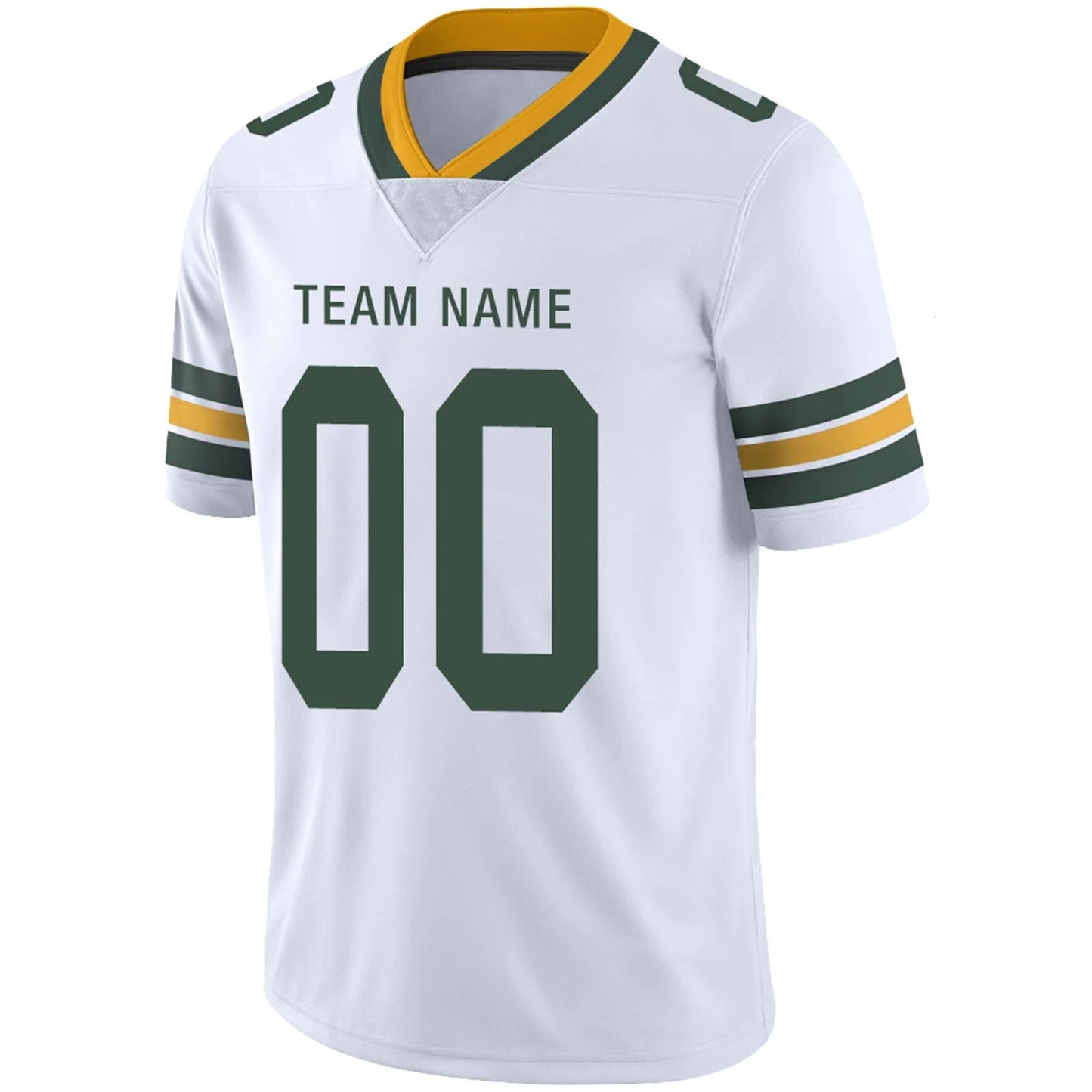 Custom GB.Packers White Personalized Design Football Jerseys