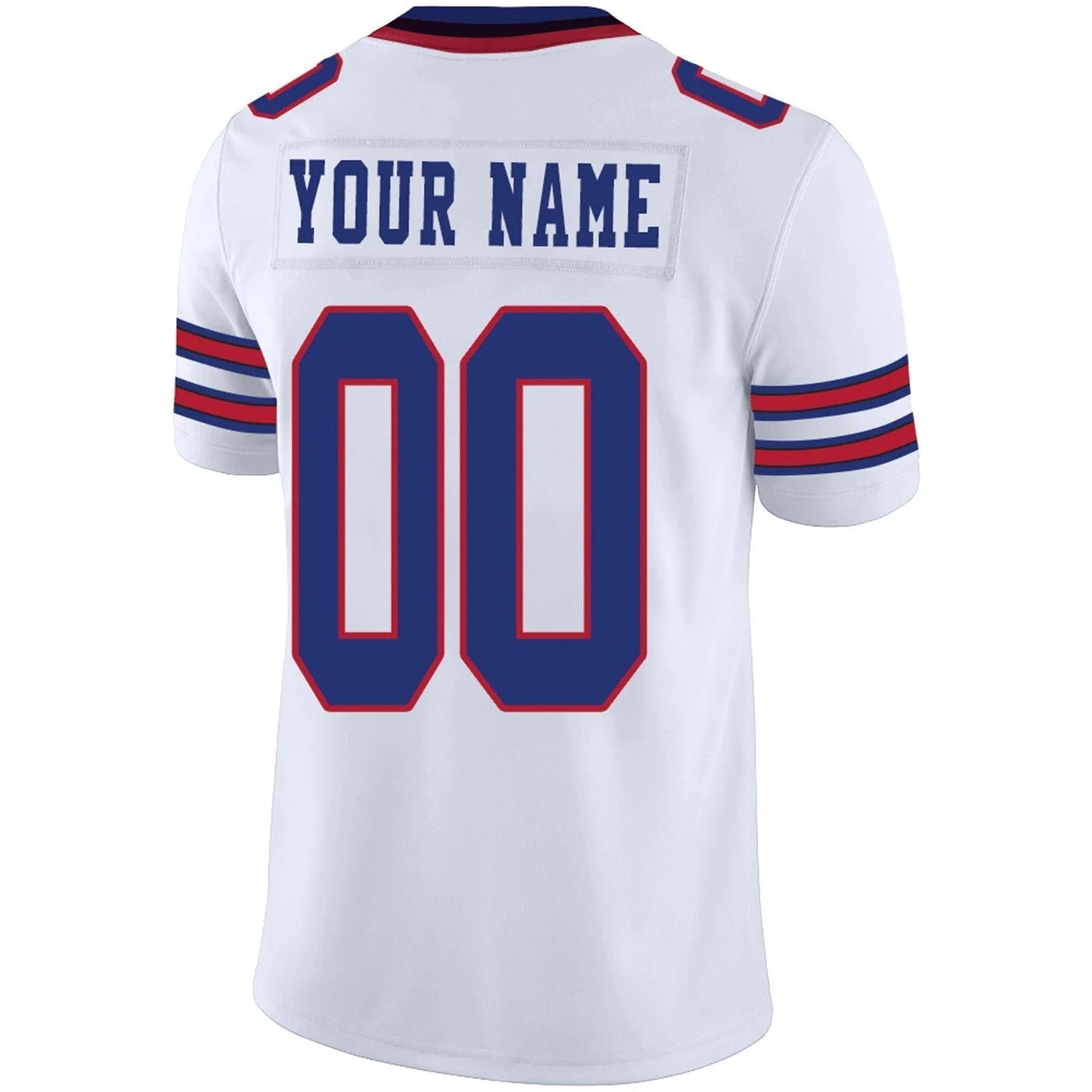 Custom B.Bills White Personalized Design Football Jerseys