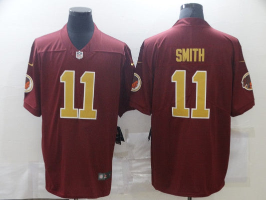 Men's Washington Commanders Alex Smith #11 Red Game Player jersey