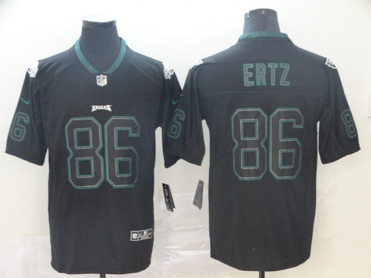 Men's Philadelphia Eagles #86 Zach Ertz Black Game Player jersey
