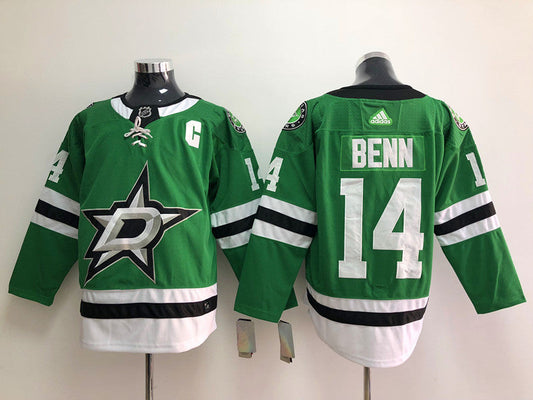 Men's Dallas Stars Jamie Benn #14 Kelly Green Home Breakaway Player jersey