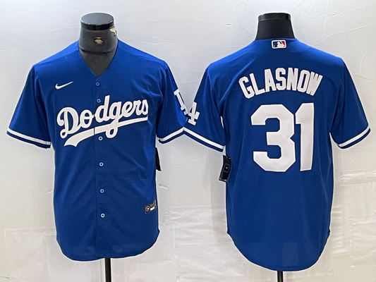 Men's Los Angeles Dodgers Tyler Glasnow #31 Blue Replica Player jersey