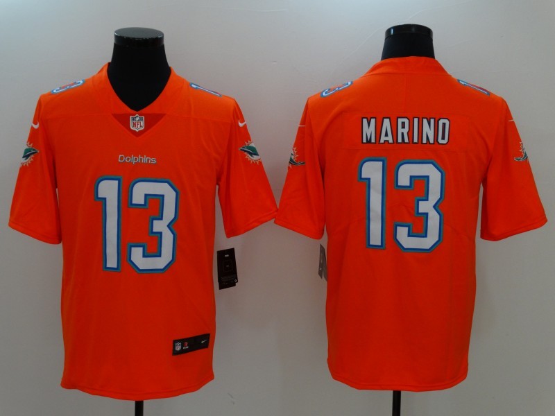 Men's Miami Dolphins Dan Marino #13 Orange Game jersey