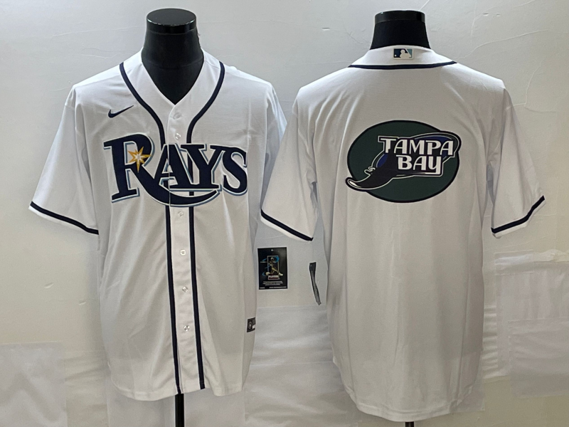 Men's Tampa Bay Rays White Home Replica Team jersey