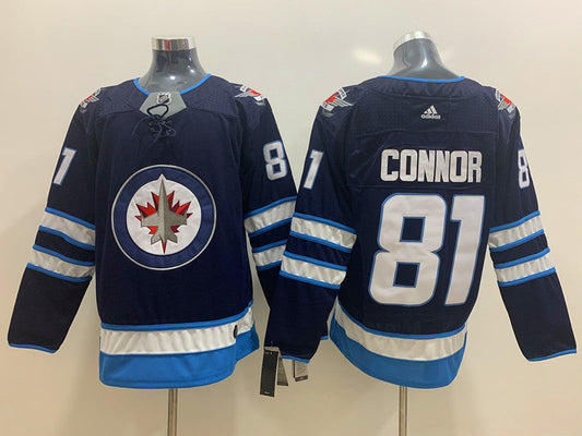 Men's Winnipeg Jets Kyle Connor #81 Navy Player jersey