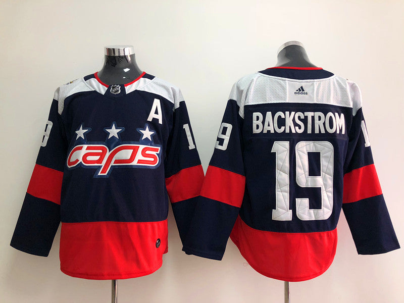 Men's Washington Capitals Nicklas Backstrom #19 Navy Home Breakaway jersey