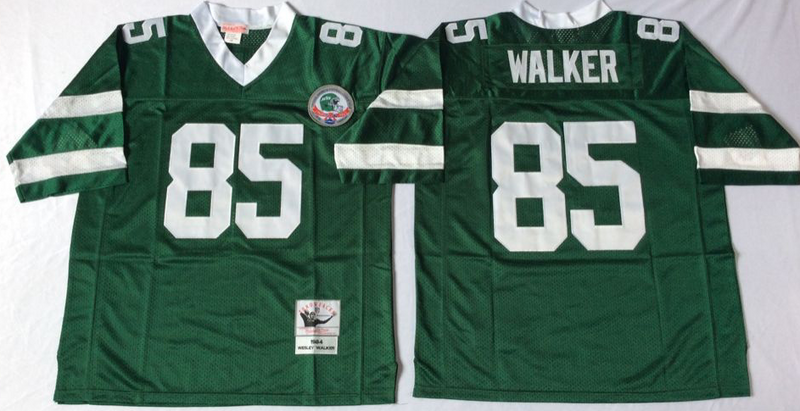 Men's New York Jets Wesley Walker Mitchell & Ness Green Legacy Replica jersey