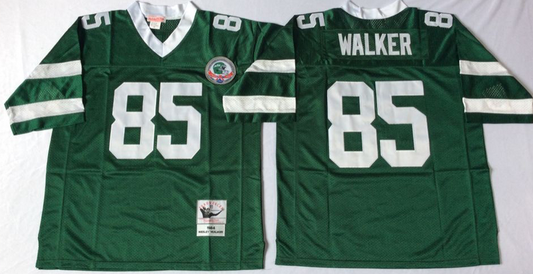Men's New York Jets Wesley Walker Mitchell & Ness Green Legacy Replica jersey