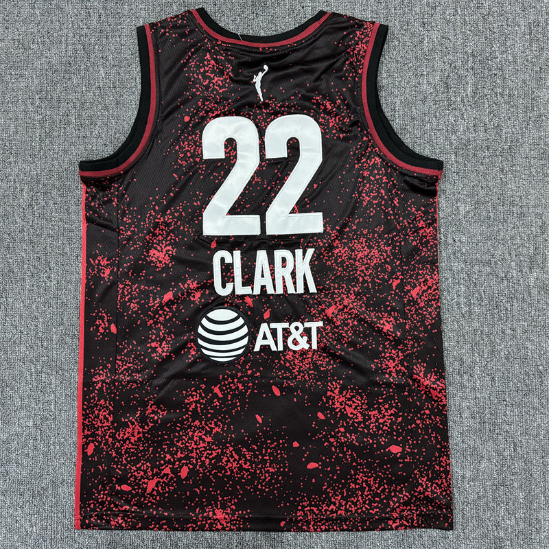 Men's Indiana Fever Caitlin Clark #22 Red/Black Basketball Jersey