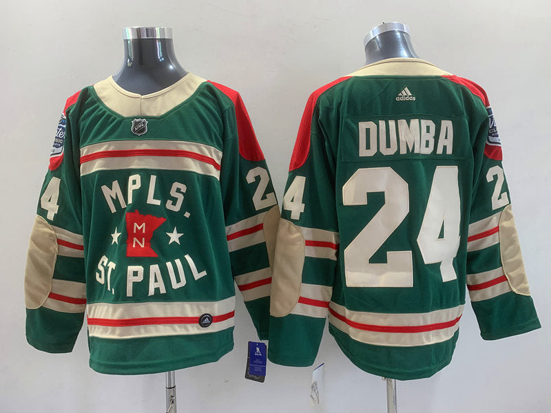 Men's Minnesota Wild Matt Dumba #24 Green Breakaway Player jersey