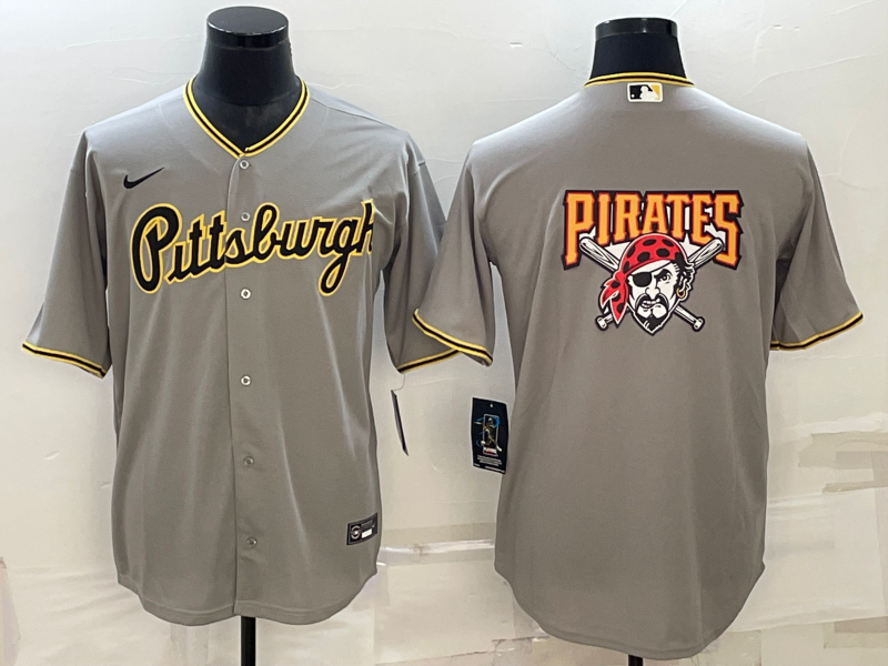 Men's Pittsburgh Pirates Gray Road Authentic Team jersey