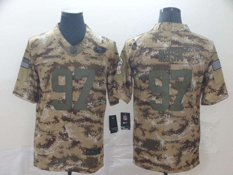 Men's San Francisco 49ers Nick Bosa #97 Camouflage Game jersey