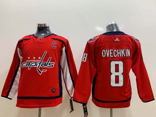 Men's Washington Capitals Alexander Ovechkin #8 Red Player Game jersey