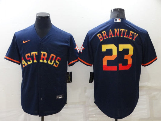 Men's Houston Astros Michael Brantley #23 Navy Replica Player jersey