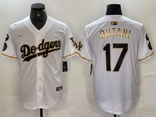 Men's Los Angeles Dodgers Shohei Ohtani White Alternate Game jersey