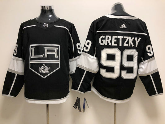 Men's Los Angeles Kings Wayne Gretzky Mitchell #99 Black Home Breakaway Player jersey