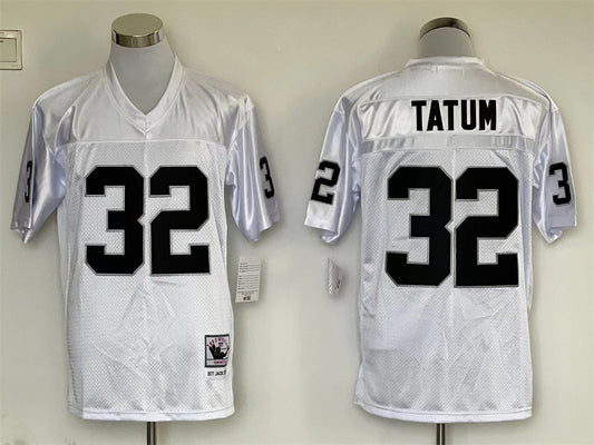Men's Oakland Raiders Jack Tatum Mitchell & Ness White Legacy Replica jersey