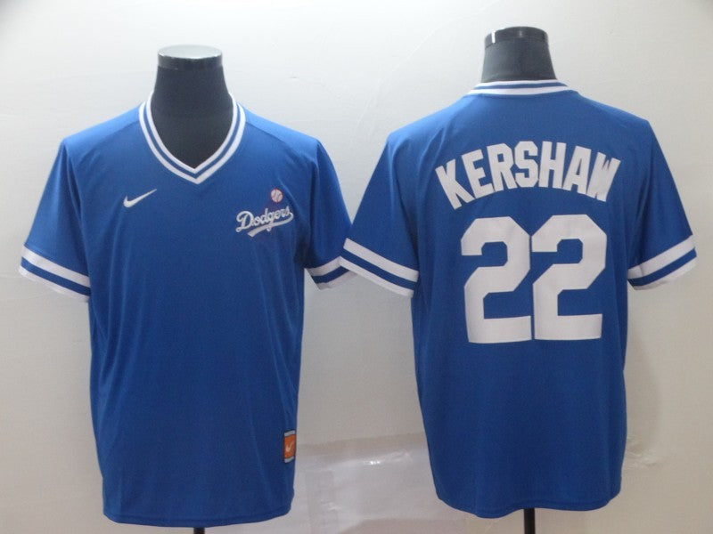 Men's Los Angeles Dodgers Clayton Kershaw #22 Blue Replica Game jersey