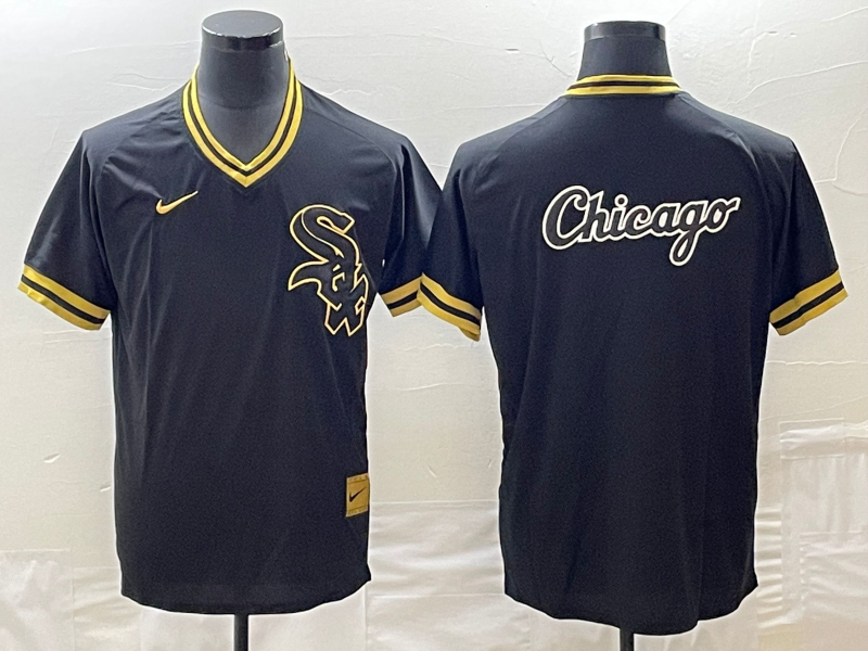 Men's Chicago White Sox Black Cooperstown Collection Game jersey
