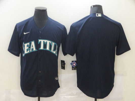 Men's Seattle Mariners Navy Alternate Replica Blank jersey