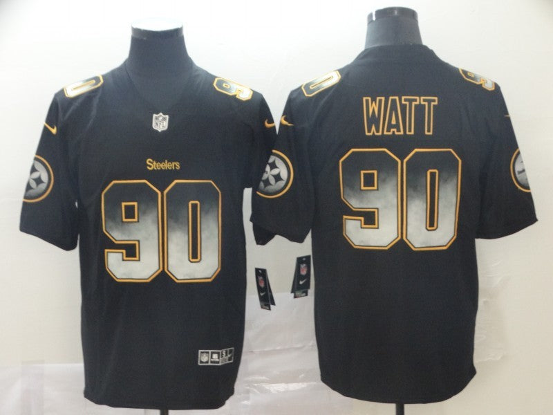 Men's Pittsburgh Steelers T.J. Watt Black Team Player Game jersey