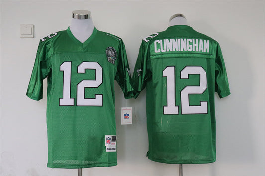 Men's Philadelphia Eagles Randall Cunningham Mitchell & Ness Kelly Green Legacy Replica jersey