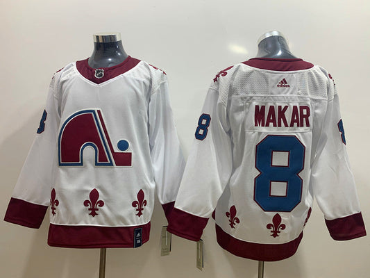 Men's Colorado Avalanche Cale Makar #8 White Breakaway jersey