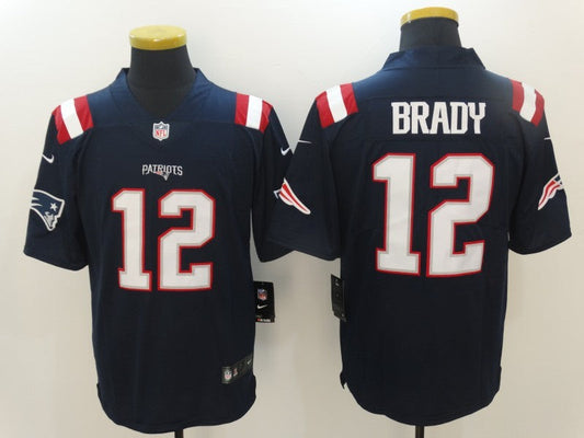 Men's New England Patriots Tom Brady #12 Navy Game jersey
