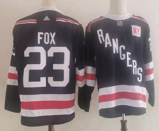 Men's New York Rangers Adam Fox #23 Navy Player Game jersey