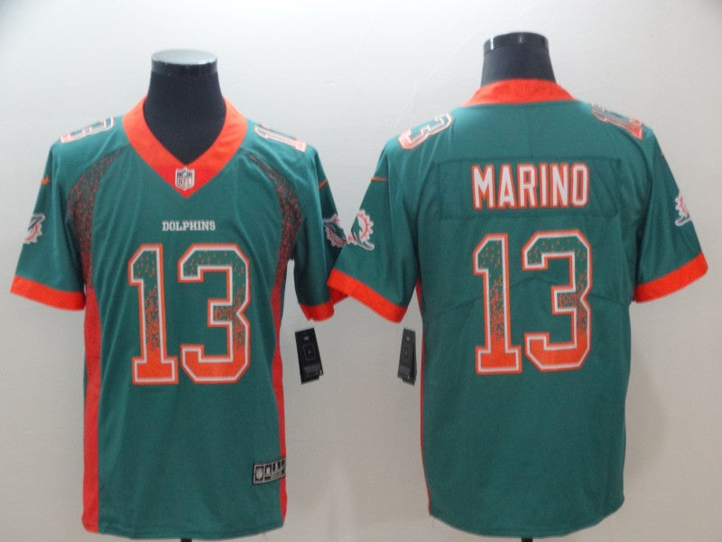 Men's Miami Dolphins Dan Marino #13 Green Alternate Game jersey