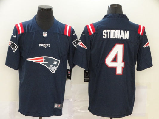 Men's New England Patriots Jarrett Stidham #4 Navy Player Game jersey