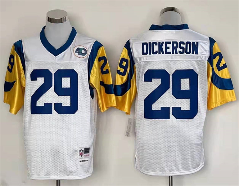 Men's San Louis Rams Eric Dickerson Mitchell & Ness White Legacy Replica jersey
