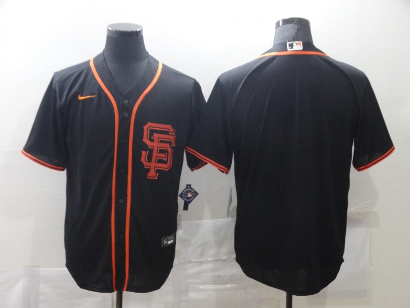 Men's San Francisco Giants Black Alternate Replica Blank jersey