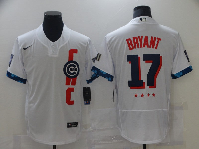 Men's Chicago Cubs Kris Bryant #17 White All Star Player jersey