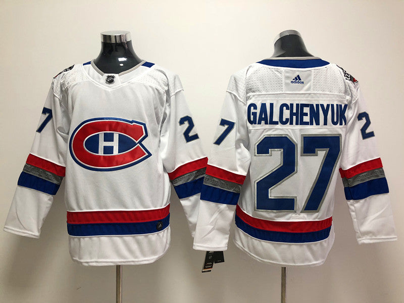 Men's Montreal Canadiens Alex Galchenyuk #27 White Player Game jersey